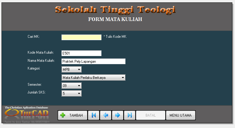 aplikasi database gereja gratis